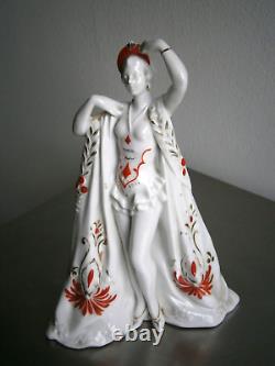 Elegant 1930s Art Deco Porcelain Fashion Antique Women's Perfume Burner