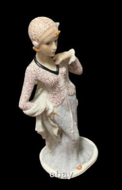 Elegant Lady Figurine Art Deco Roaring Twenties Beauty Marked #173/2400 Rare Gem