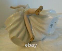 Elegant Vintage Wallendorf 1764 Art Deco Dancer Porcelain Figurine Germany #1488