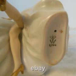 Elegant Vintage Wallendorf 1764 Art Deco Dancer Porcelain Figurine Germany #1488