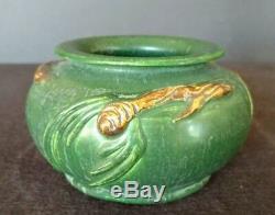 Ephraim Pottery Faience Pottery Green Pinecone Vase Laura Klein Retired Shape