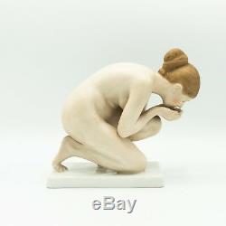 Ernst Wenck Rosenthal Nude Drinking Woman Figurine