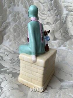 Exceptionnal Porcelain Box/half Doll Related/demi-figurine/art Deco/fasold
