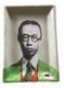 Fabienne Jouvin Paris Emporer Pu Yi Jin Pop Art Deco Green Porcelain Tray