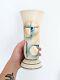 Fantastic Ceramic Hoyerswerda Glasgut Spritzdekor Vase Bauhaus 1920s Art Deco