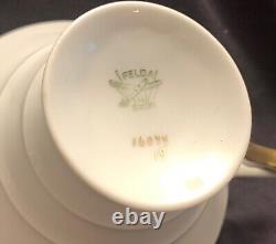 ° Felda Gorgeous German ART DECO Porcelain CUP Saucer & Plate finest ornaments