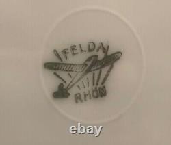 ° Felda Gorgeous German ART DECO Porcelain CUP Saucer & Plate finest ornaments