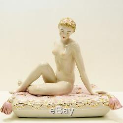 Figurine Bathing Beauty Sexy Naked Art Deco-German Style Art Nouveau Style Porce