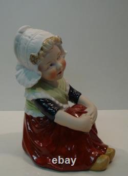 Figurine Daughter Art Deco Style Art Nouveau Style Porcelain Ceramic