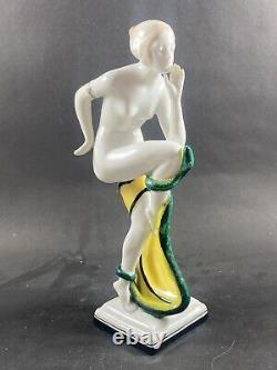 Figurine porcelain art deco germany Nude
