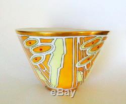 Fine Jazz Age Art Deco Hand Painted Porcelain Bowl France