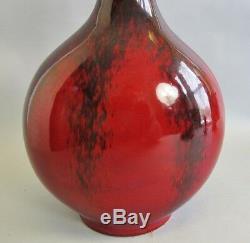 Fine PAUL MILET 12 Sevres French Ox Blood Vase c. 1900 antique art pottery