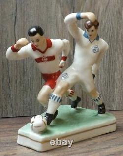 Football Players Dynamo Spartak Porcelain Figurine Sport Vintage Soviet USSR