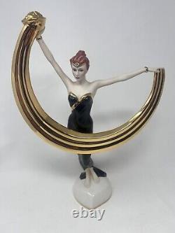 Franklin Mint Art Deco Erte Promise Of Gold 12 Female Sculpture