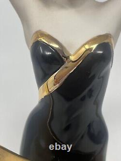 Franklin Mint Art Deco Erte Promise Of Gold 12 Female Sculpture