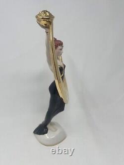 Franklin Mint Art Deco Erte Promise Of Gold 12 Female Sculpture