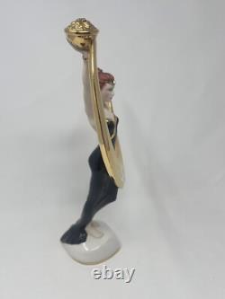 Franklin Mint Art Deco Erte Promise Of Gold 12 Female Sculpture