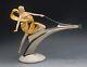 Franklin Mint Art Deco Erte Starlight In Platinum Female Sculpture Large 11