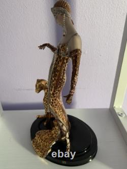 Franklin Mint Erte by the House of Erte Figurine Art Deco Ocelot Limited Edition