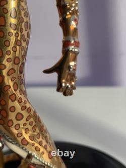 Franklin Mint Erte by the House of Erte Figurine Art Deco Ocelot Limited Edition