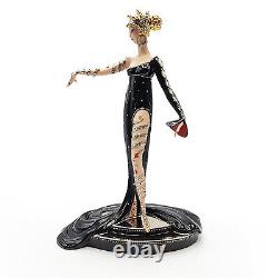 Franklin Mint House of Erte Pearls and Rubies Figurine Hand Painted M3147 Vtg