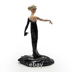 Franklin Mint House of Erte Pearls and Rubies Figurine Hand Painted M3147 Vtg