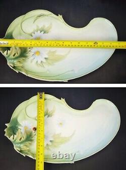 Frantz Porcelain Ladybug Dasies Platter Handpaint Art Deco Retired FZ00402 15