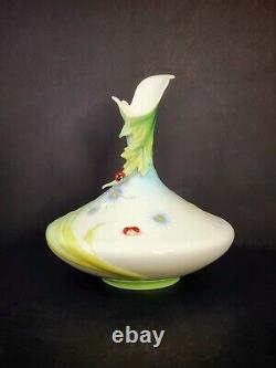 Frantz Porcelain Ladybug Dasies Vase Handpainted Art Deco Retired FZ00468 9.5