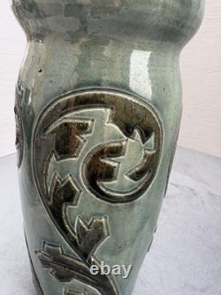 French Antique Art Deco Glazed Handmade Vintage Vase Collection