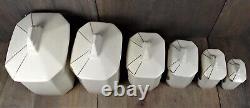 French Antique Art Deco Porcelain Kitchen Canisters Caddies Storage Jars Pots