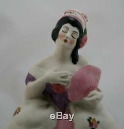 Fulper 7.5 Porcelaine Art Deco'madame Pompadour' Perfume Lamp #316 Elegant