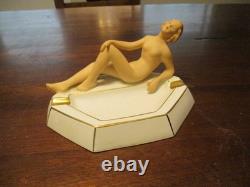 GEROLD PORZELLAN BAVARIA 20th Century German Porcelain Art Deco Ashtray 1930's