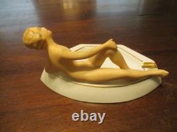 GEROLD PORZELLAN BAVARIA 20th Century German Porcelain Art Deco Ashtray 1930's