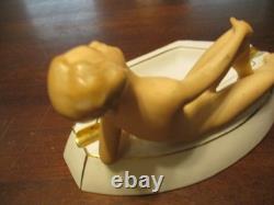 GEROLD PORZELLAN BAVARIA 20th Century German Porcelain Art Deco Ashtray 1930's