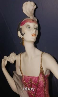 GIUSEPPE ARMANI Sculpture LADY with POWDER PUFF Ltd Ed. 4694/5000 with COA 19