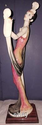 GIUSEPPE ARMANI Sculpture LADY with POWDER PUFF Ltd Ed. 4694/5000 with COA 19