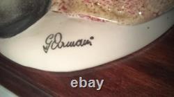 GIUSEPPE ARMANI Sculpture LADY with POWDER PUFF Ltd Ed. 4694/5000 with COA 19