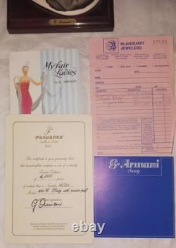 GIUSEPPE ARMANI Sculpture LADY with POWDER PUFF Ltd Ed. 4694/5000 with COA 19