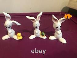 GOEBEL 6 Art Deco Bunny Rabbit Snail Mouse Hedgehog Butterfly Duck Ladybug RARE