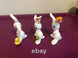 GOEBEL 6 Art Deco Bunny Rabbit Snail Mouse Hedgehog Butterfly Duck Ladybug RARE