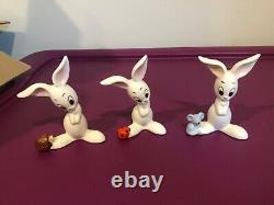 GOEBEL 6 Art Deco Bunny Rabbit Snail Mouse Hedgehog Butterfly Duck Ladybug RARE