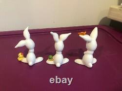 GOEBEL 6 Art Deco Bunny Rabbit Snail Mouse Hedgehog Butterfly Duck Ladybug RARE