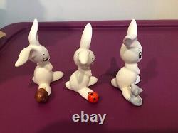 GOEBEL 6 Art Deco Bunny Rabbit Snail Mouse Hedgehog Butterfly Duck Ladybug RARE