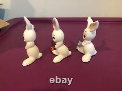 GOEBEL 6 Art Deco Bunny Rabbit Snail Mouse Hedgehog Butterfly Duck Ladybug RARE