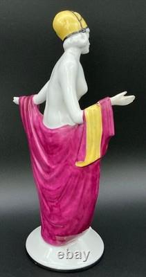 Galluba And Hofmann Porcelain Art Deco Statue. Damage to left hand