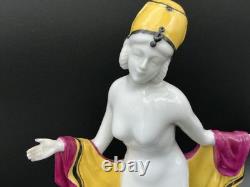Galluba And Hofmann Porcelain Art Deco Statue. Damage to left hand