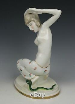 Galluba & Hofmann Art deco Figurine Dancer with Snake WorldWide