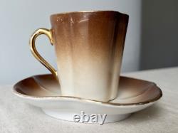 Gardner Porcelain cup & saucer art deco