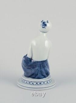 Georg Thylstrup, Royal Copenhagen. Art Deco porcelain figurine of nude woman