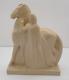 Geza Devegh Beige Porcelain Art Deco Horse & Maiden Figurine Lamberton Scammell